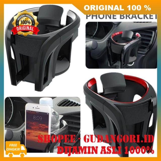 Cup Holder 2 in 1 Tempat Botol Mobil Cup Holder Mobil Universal Cup Holder Minuman Mobil Cup Phone H