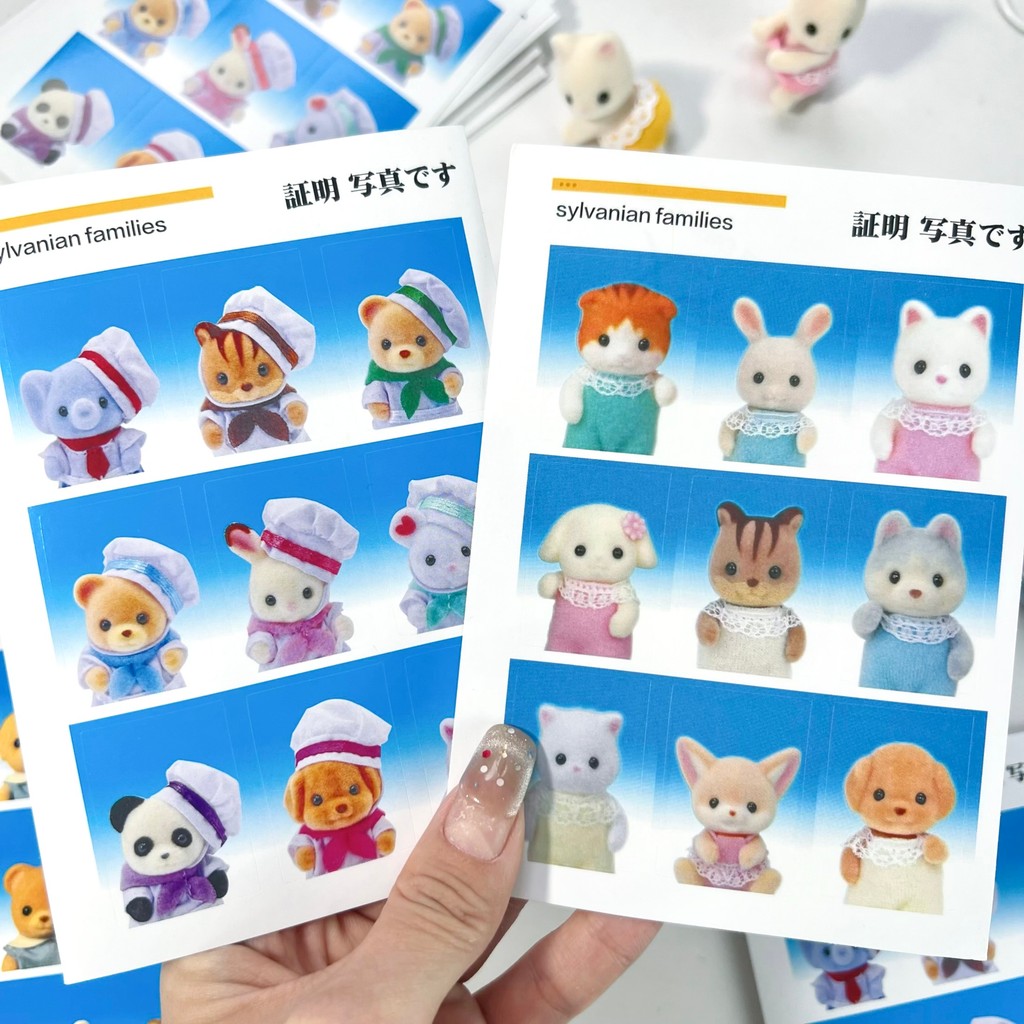 

[HARU] Sylvanian Families ID Series Sticker Sheets Stickers Decorations Journal Japan Sticker Stiker Jepang Journaling Korea