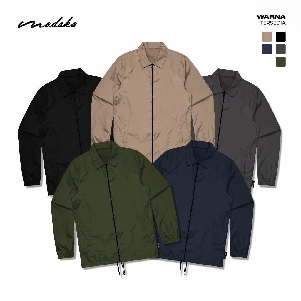 CUCI GUDANG Jaket Parasut Zipper - Jaket Parasut Pria dan Wanita