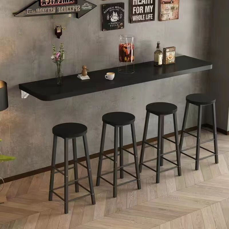 TANJUNGMERUSHOP  Meja Tempel Dinding Panjang Tanpa Bor Meja Cafe Minimalis Aesthetic 120x20cm 60x20c
