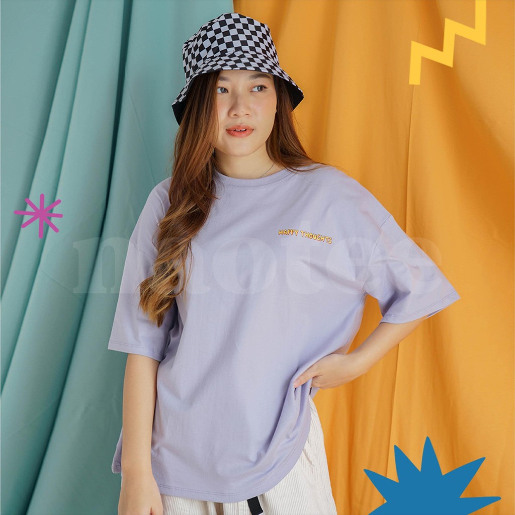 Oversized / Kaos Oversized Wanita - HAPPY - NAOTEE KAOS
