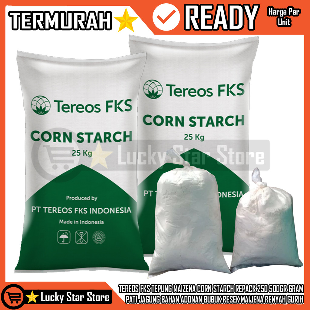 

Tereos Fks Tepung Maizena Corn Starch Repack 250 500Gr Gram Pati Jagung Bahan Adonan Bubuk Resek Maijena Renyah Gurih Tepong Pengembang Powder Pengental Makanan Makan Cake Kue Kering Bubur Puding Lumpia Maizenaku Terigu Bungkusan