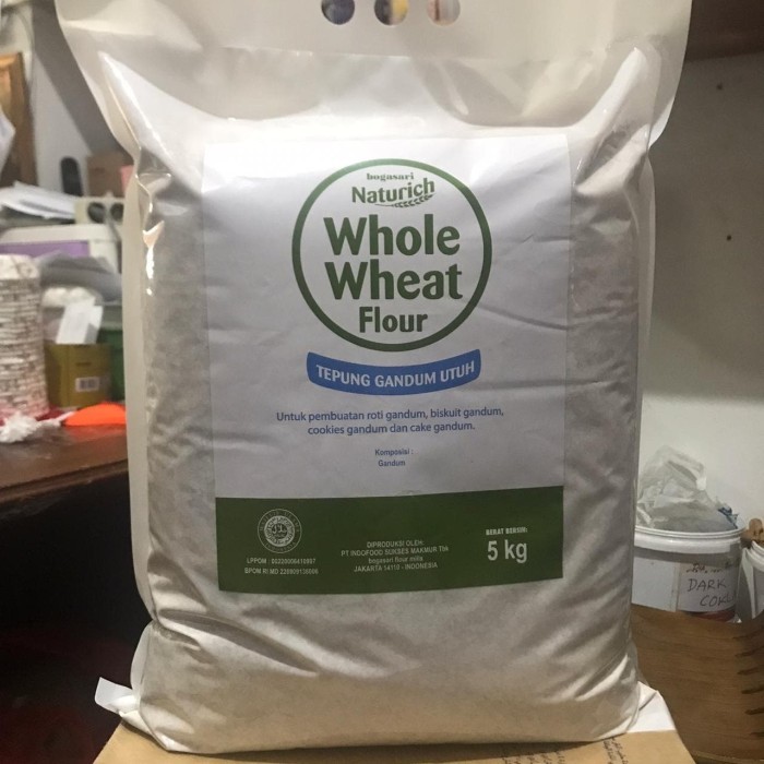 

Tepung Gandum Utuh 5kg - Naturich Whole Wheat - Gosend / Grab Onlyy