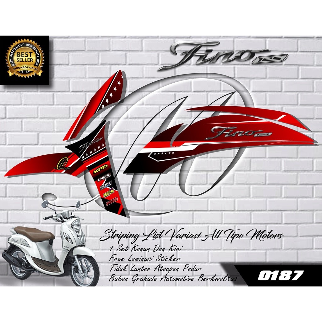 0187 Sticker List Variasi Yamaha MIO FINO - DECAL Stiping Yamaha FINO - Stiker List Variasi FINO 201