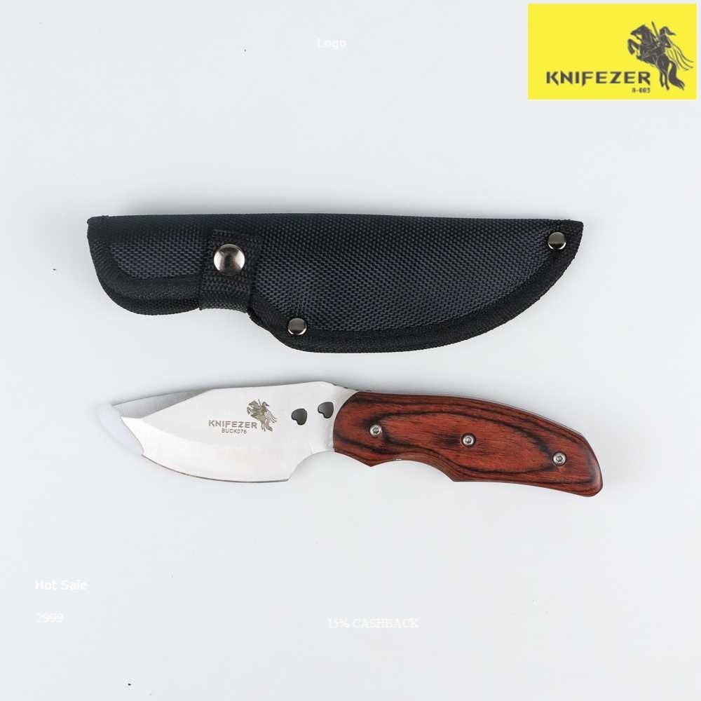 [KNIFEZER] Pisau Dapur Anti Karat/ Pisau Berburu Hunting Knife Survival / Pisau Daging
