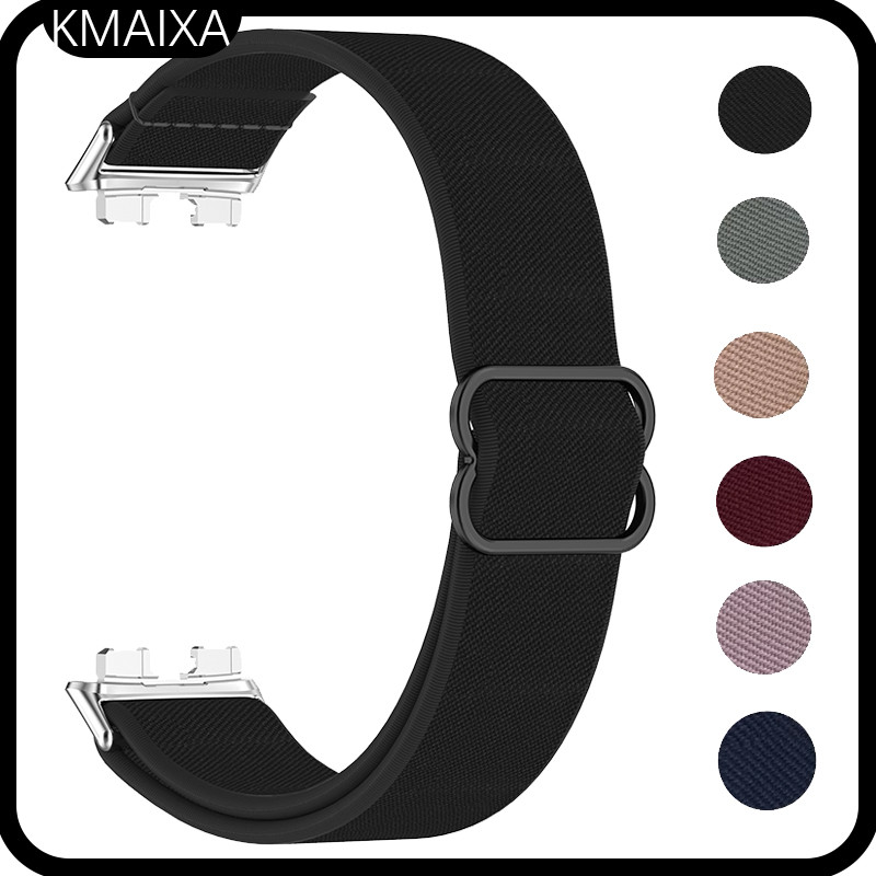 Nylon Elastic Strap for Huawei Band 10 9 8 Lucu Strap Scrunchie Nilon Adjustable Band Wristbands Bel