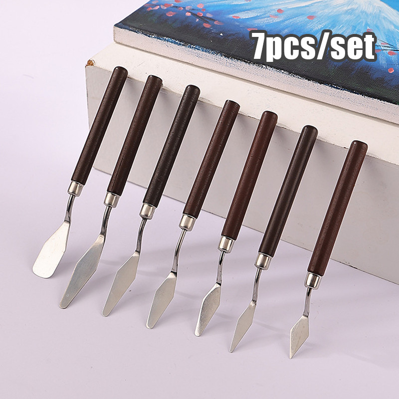 

Set Spatula Lukis 7pcs - Pisau Palet Stainless untuk Melukis Minyak Profesional