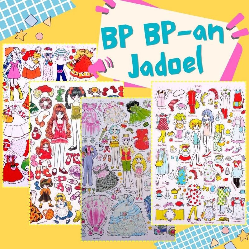 BPBPAN JADUL Mainan Bepe-bepean Jadul MAINAN ANAK JADUL BEPE JADUL BONEKA KERTAS MAINAN ANAK JAMAN D