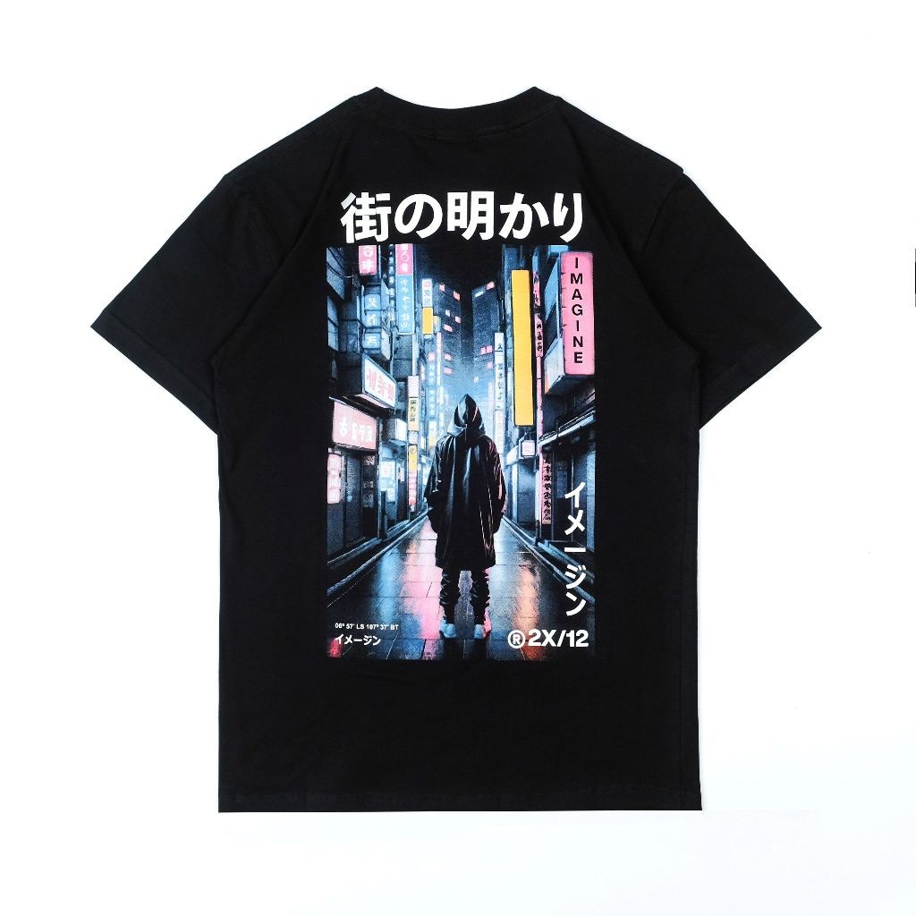 Imagineco Kaos Lengan Pendek Hitam "Lost"