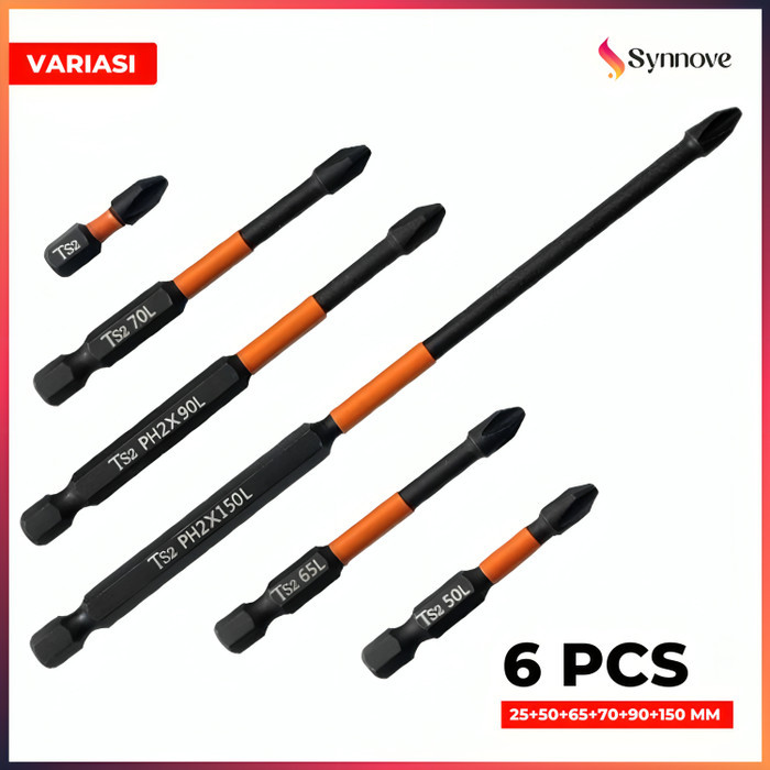 Mata Bor Obeng Magnet 10 Pcs Mata Kepala Obeng Magnetic Screwdriver Mata Bor Set Lengkap Mata Bor Mu