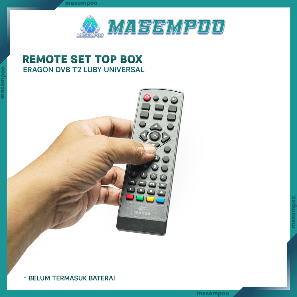 Remote TV Universal ERAGON – Kompatibel Set Top Box Luby, DVB T2, Pioline, Sanex, Advance