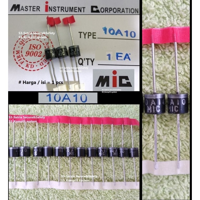 MIC Dioda 10A10 Diode 10A 10 Amper M I C 10Amper Ampere