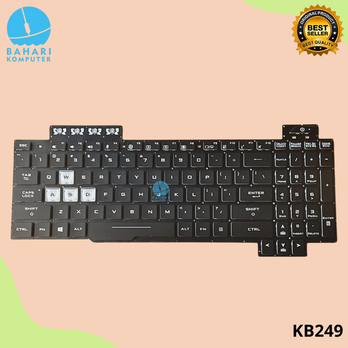 Keyboard Asus TUF FX505GE FX505GM FX505GT FX505U Black - Backlit