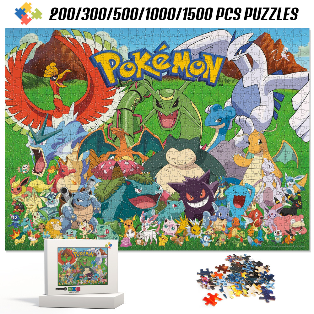 Digimon Family Cartoon Game Jigsaw Puzzle Montessori Educational Toys for Kids Multiple Specificatio