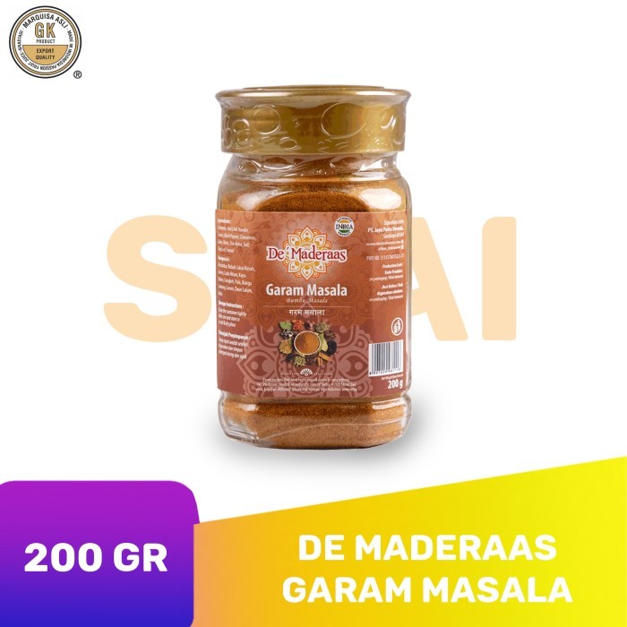 

De Maderaas Garam Masala / Bubuk Kari / Bumbu Kari 200 gram 2304