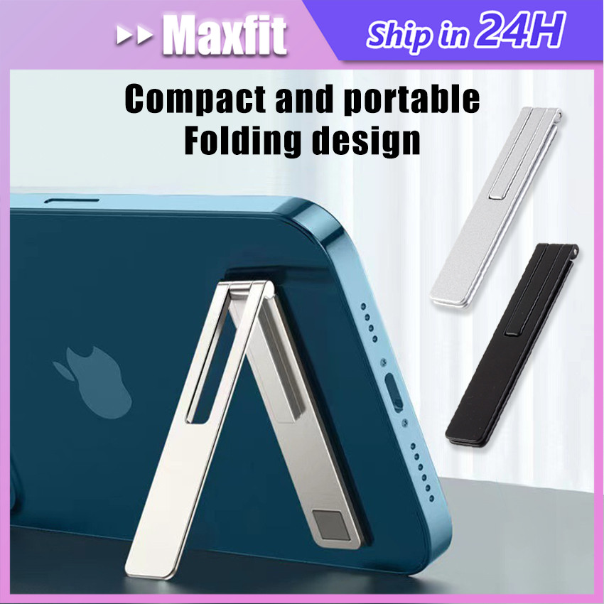 Holder Stand Hp Clip Mini / Sticky Phone Stand Holder Tempel Lipat Ultra Thin Tipis Invisible Holder