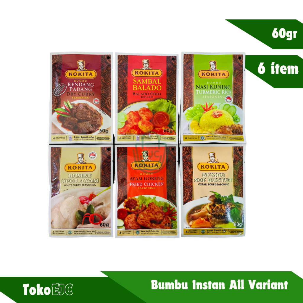 

[EJC] Kokita bumbu instan dapur all variant 60gr