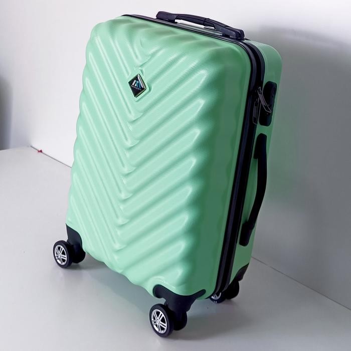 promo  -koper 20 inch koper fiber pria nita  koper size kabin cabin koper murah - Ungu Muda, 20 inch