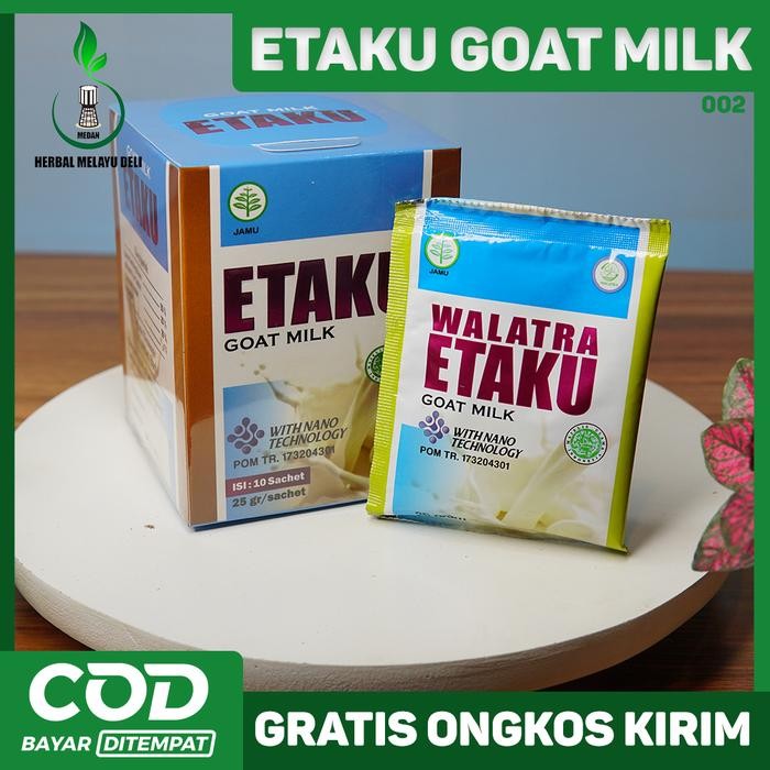 

Susu Kambing Etawa Bubuk Etaku Goat Milk - Berkhasiat Untuk Kesehatan - Legalitas Resmi BPOM RI & Halal MUI - Susu Etaku 200 Gram