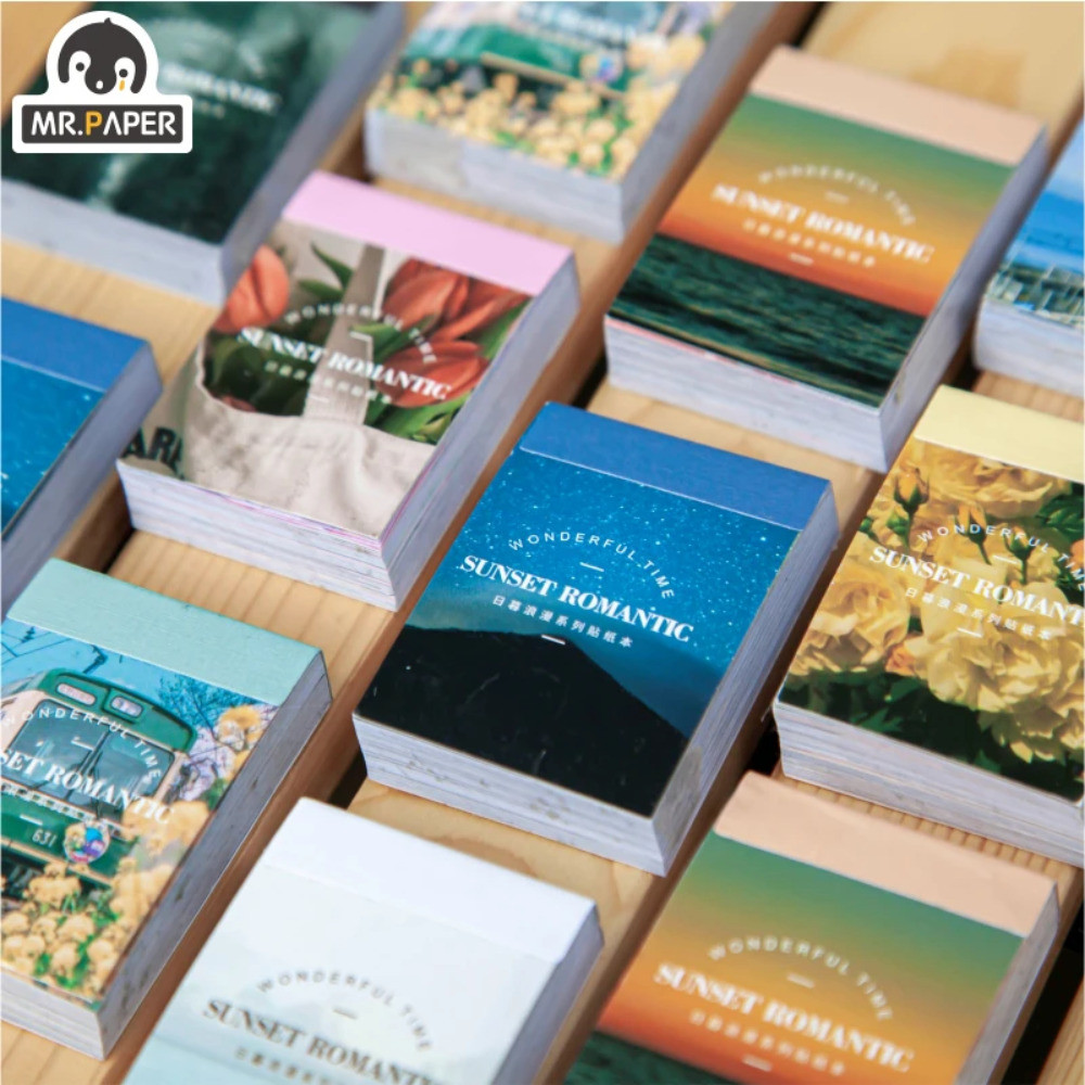 

Mr.paper 8 Design Style DIY Material Frame Sticker Japanese Romantic Series Creative Mini Pocket Decoration Sticker