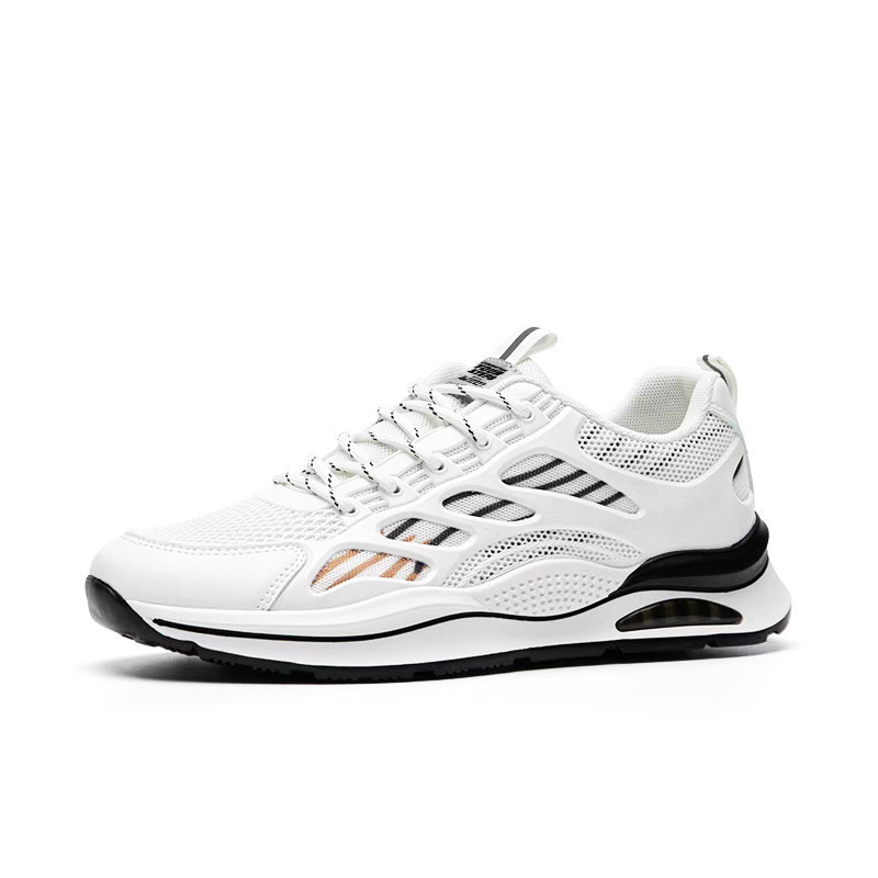 LV0322 Sepatu Sneakers Pria Sepatu Sport Hitam Pria