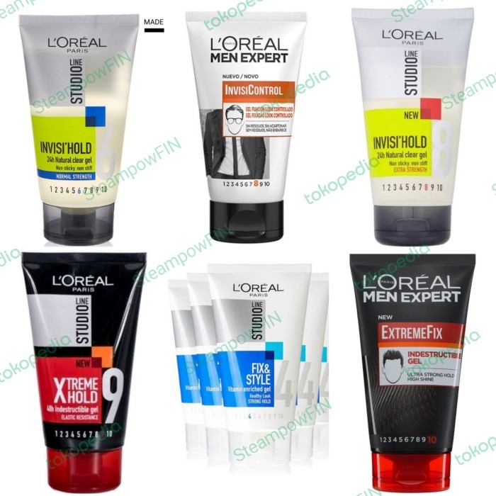 Loreal Studio Out of Bed Hair Cream Minyak Rambut Pria Pomade Laki - Invisi Hold