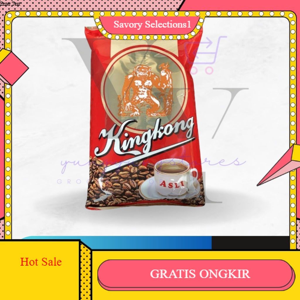 

【SAVORY】DISKON!! Kopi Bubuk Asli Bangka Cap Kingkong Merah 450 gram