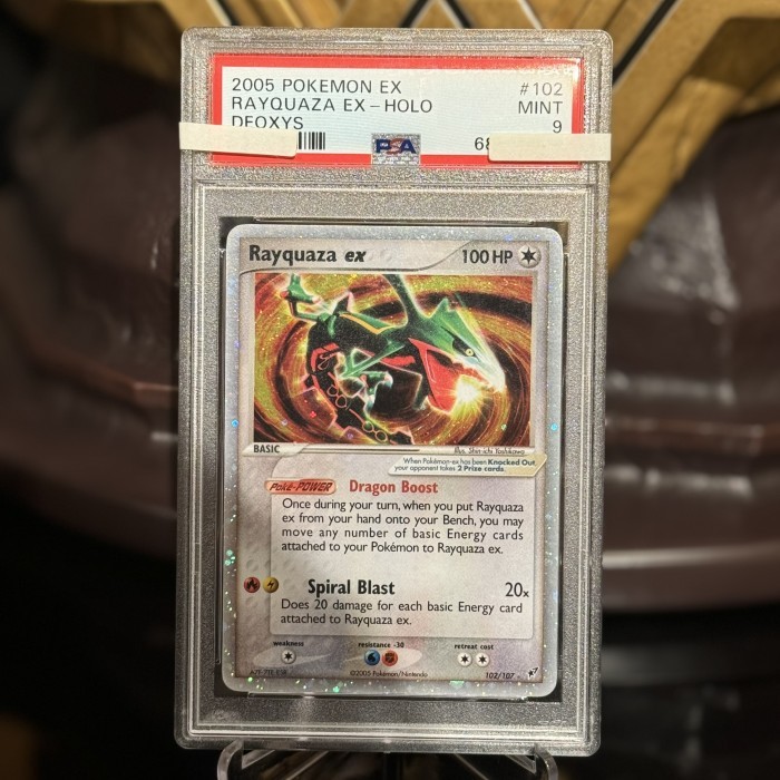 Kartu Pokemon TCG - Rayquaza EX Deoxys PSA 9