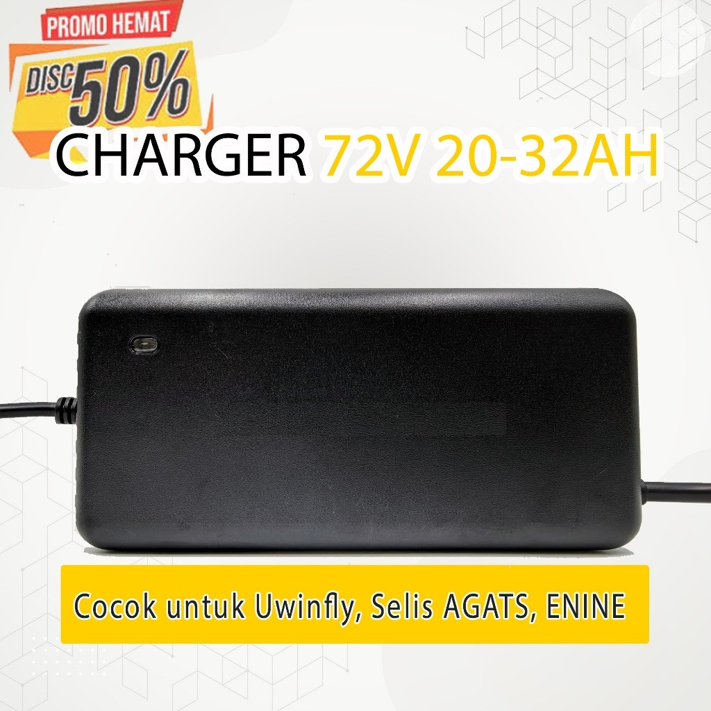 Charger Motor Listrik 72V 20AH-32AH Uwinfly Selis Enine