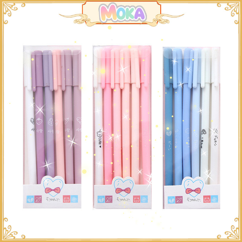 

MOKA 1Set Isi 6Pcs Pulpen Gel Morandi Color / Pulpen Gel Warna Pastel Lucu / Pen Gel Aesthetic