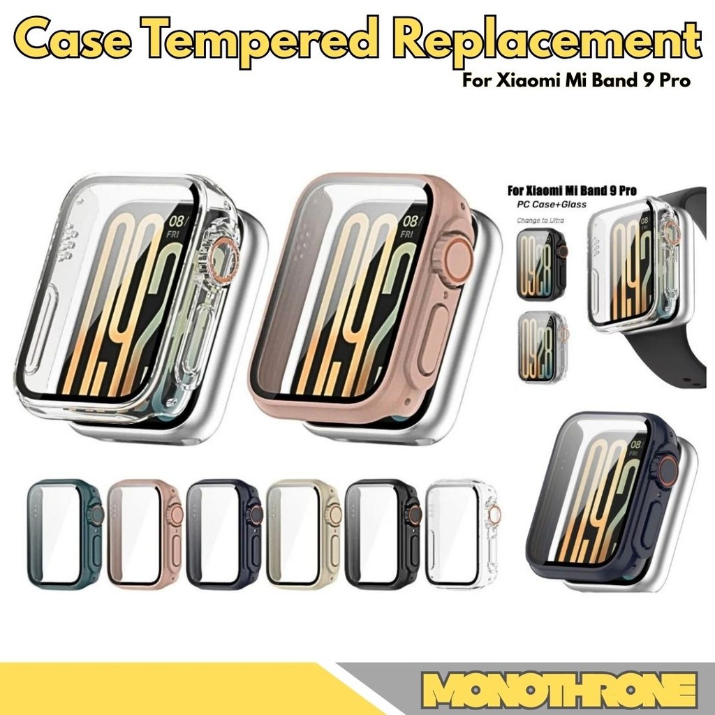 Case Pelindung Tempered Untuk Mi Band 9 Pro Mi Band 9 Pro Smartband Smart Band 9 Pro Hard Case Tempe