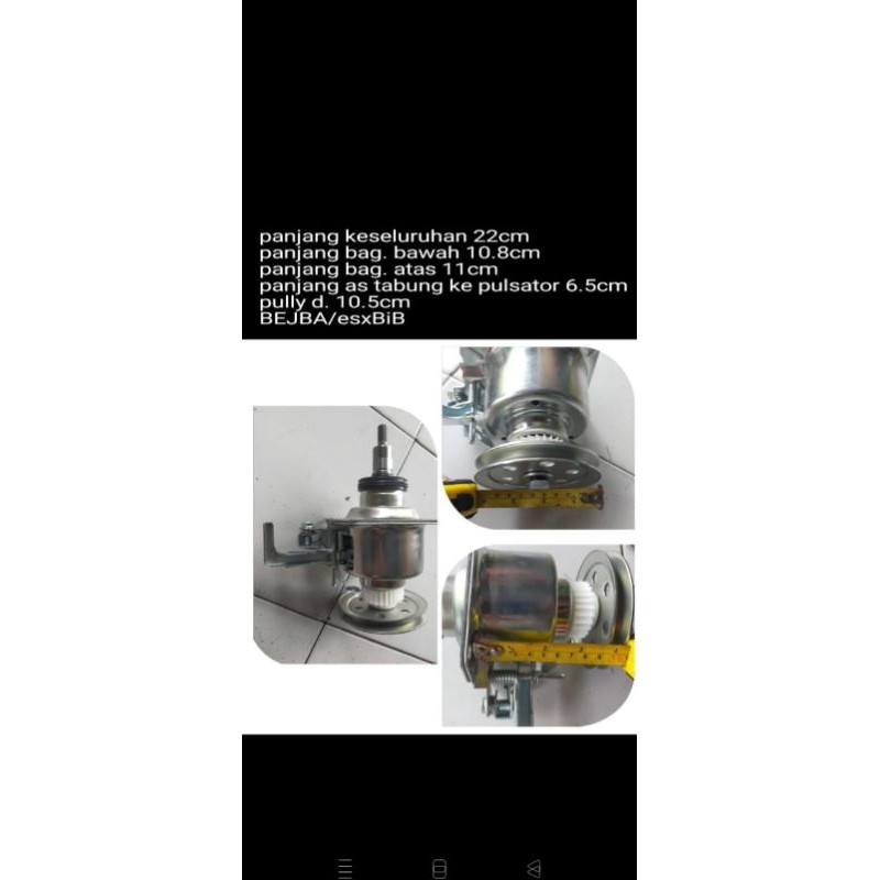 gearbox gear box girbox girbok mesin cuci Sharp es g876p gy 7kg