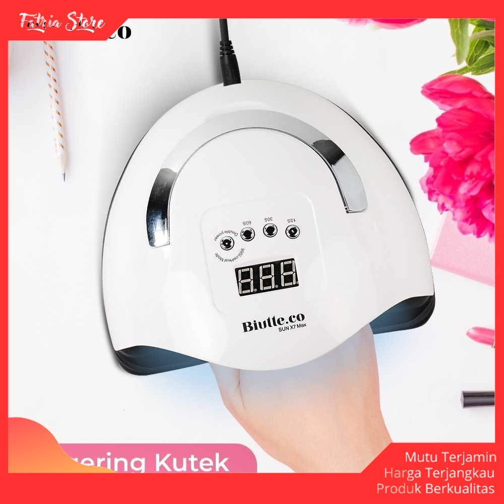 Pengering Kutek UV Lamp Nail Dryer Smart Sensor LCD Display - X7 MAX
