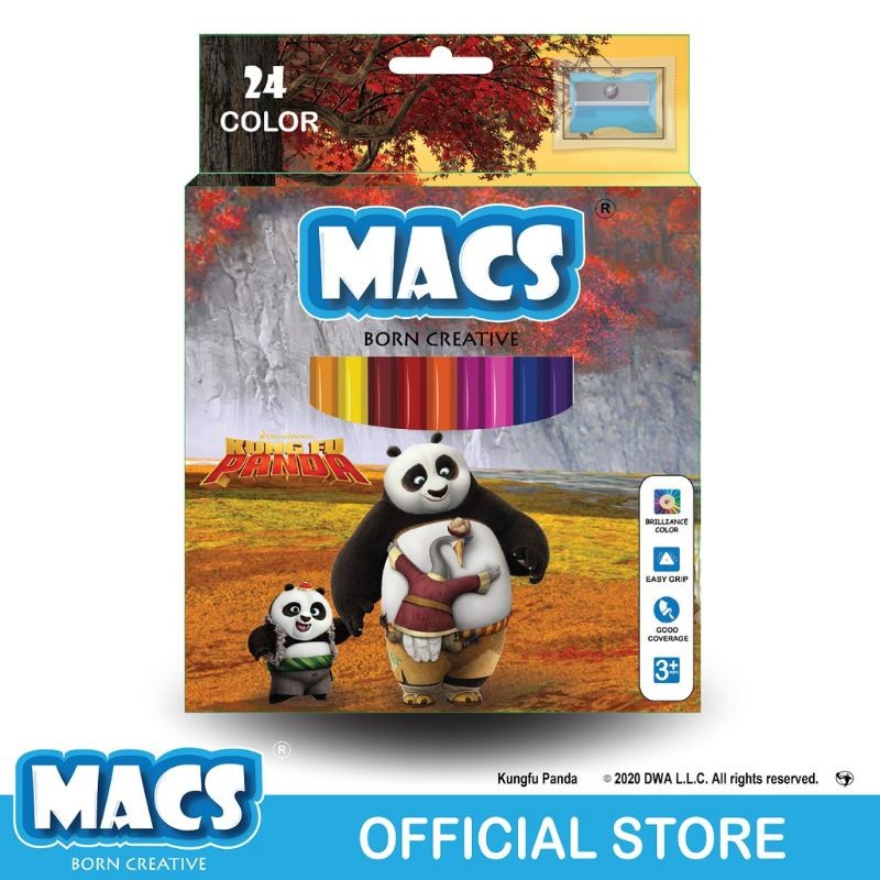 

[PR] TERMURAH Pensil Warna Macs Coloring Pencil Macs (Kung Fu Panda) j-98