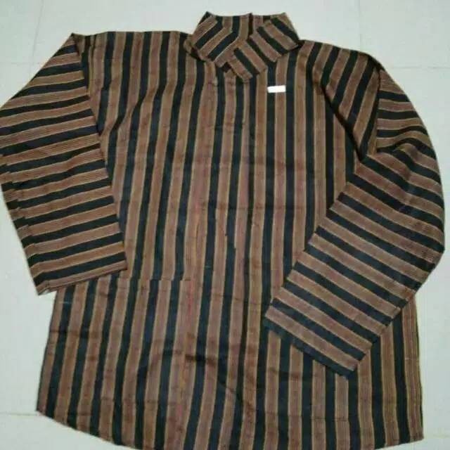 Baju Adat Jawa Surjan lurik DEWASA | baju lurik adat jawa Pria Dewasa jawa