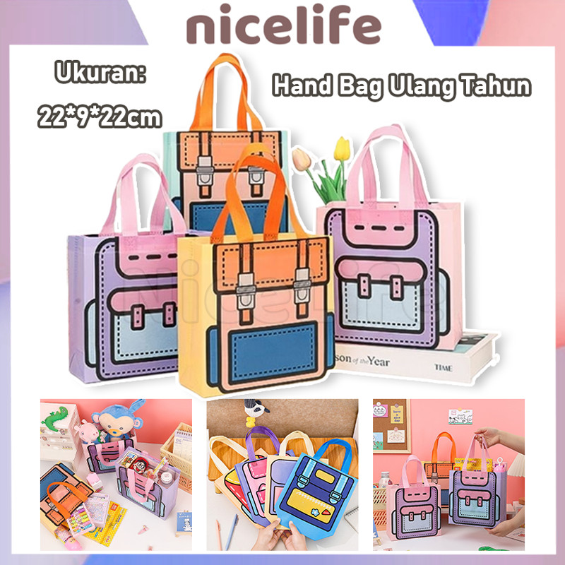 

Spunbond Non Woven Motif Tas / Goodie Bag / Spunbond Non Woven Shopping Bag