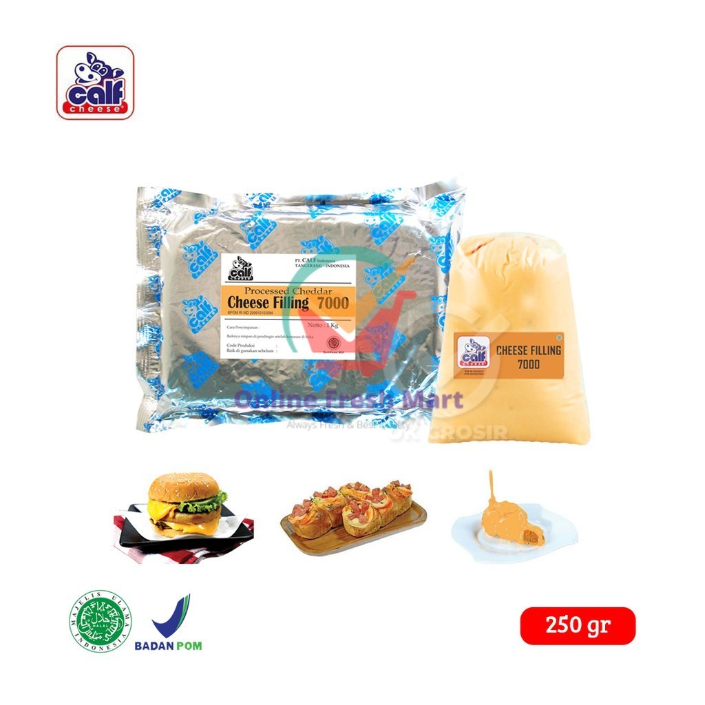 

Calf Cheese Filling 7000 / Filling Keju (250 gr) - Online Fresh Mart Denpasar