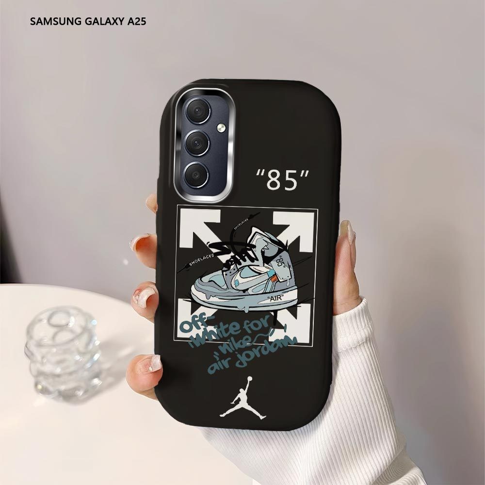Softcase Untuk Samsung Galaxy A35 A25 A15 5G A05 A05S M15 Popular Brand OFF-White Back Cover Case So