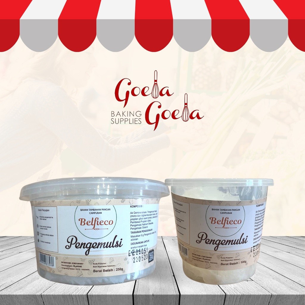 

Emulsifier Belfieco / Pengemulsi Pengembang Pelembut Kue