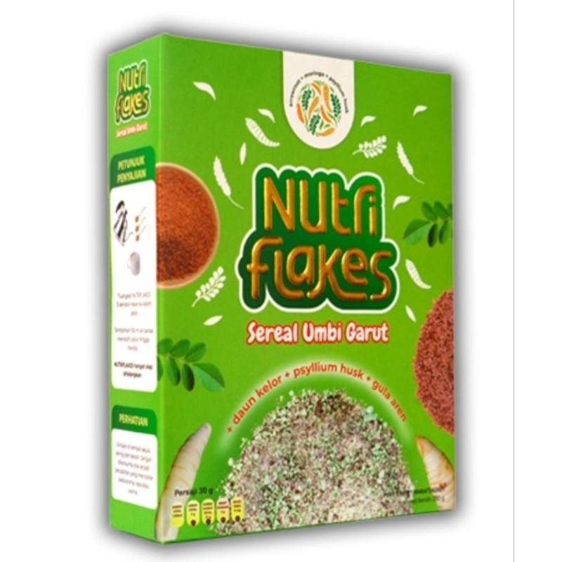 

nutriflakes sereal umbi garut obat maag/nutriflek original