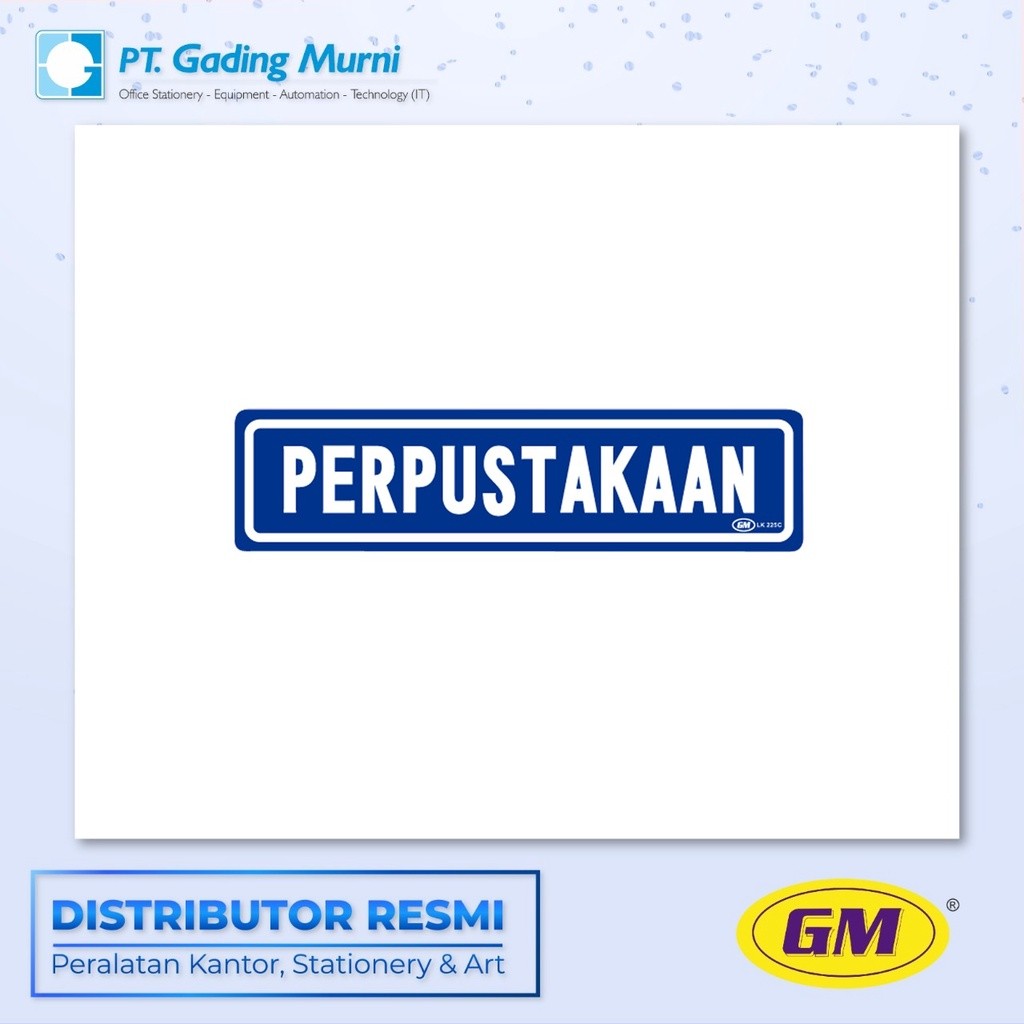 

GM LABEL KECIL LK 225 WARNA PERPUSTAKAAN