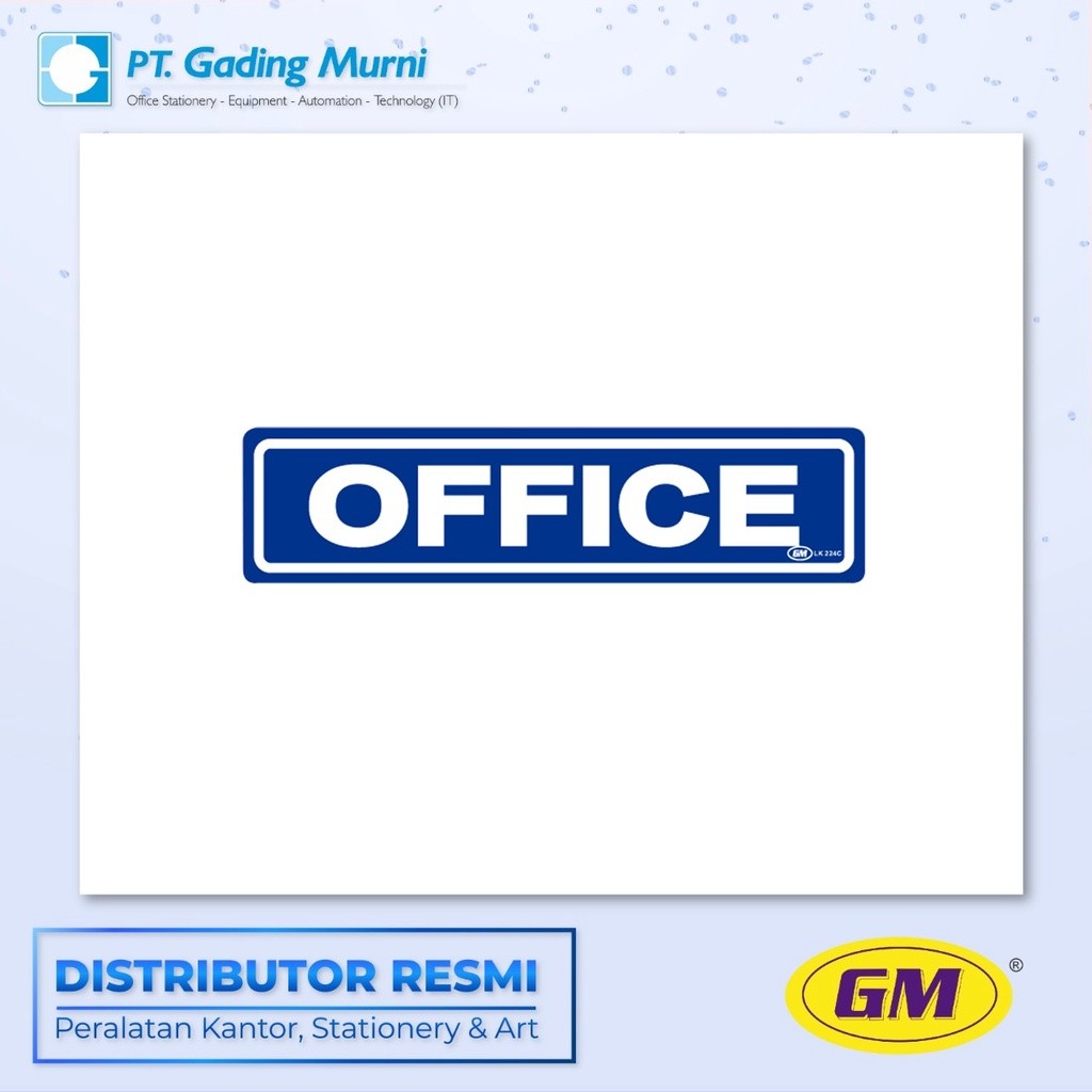 

GM LABEL KECIL LK 224 WARNA OFFICE