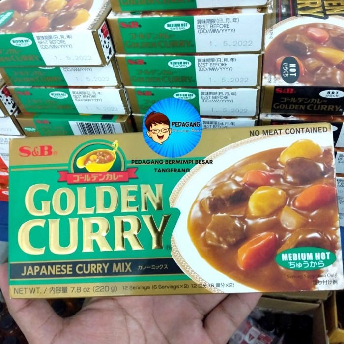 

✨TERLARIS -S&B Golden Curry Mild Hot Medium Hot 220gr / Kari Jepang Import 220 gr - MEDIUM HOT