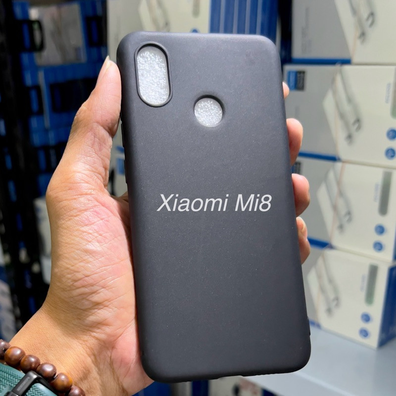 Full Black Case Xiaomi Mi8 Mi 8 Lite Mi9 Mi 9 SE Softcase Casing Cover Hitam Full Protection