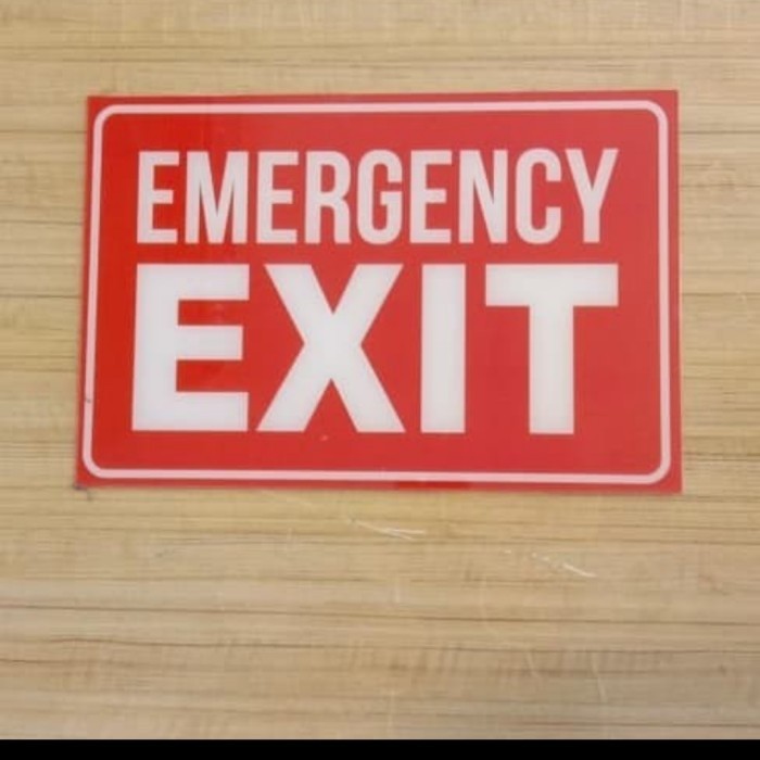 

AKRILIK EMERGRENCY EXIT UKURAN 50X20CM