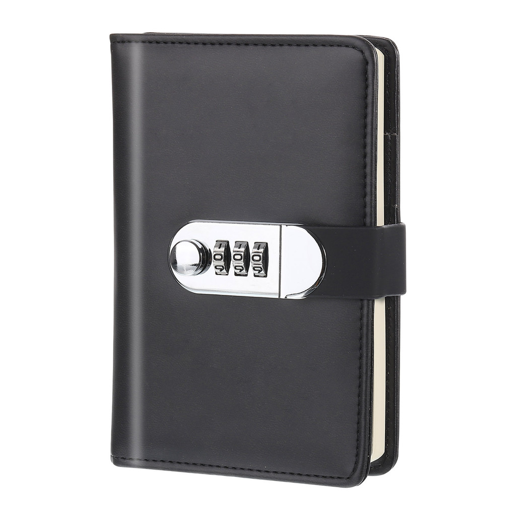 

A6 Diary with Lock Journal with Lock Cute Journaling Leather Notebook Journal 128Pages Diary with Pen Slot Card Slot Waterproof