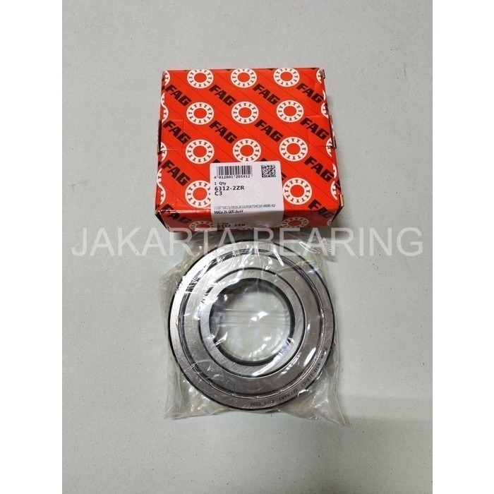 Ball Bearing FAG 6312 2ZR/C3 6312 ZZ C3 Original 60x130x31
