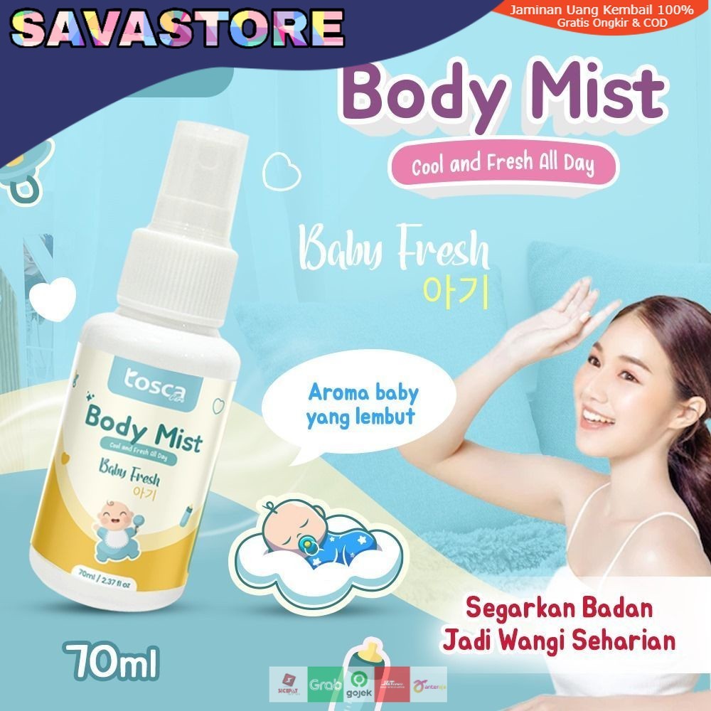 TOSCA BODY MIST COOL AND FRESH EAU DE COLOGNE 70ml