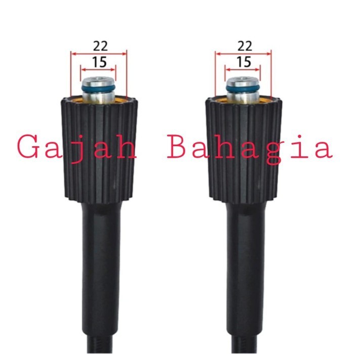 BN96JB Paket selang steam jet cleaner 5-10m + Nozel cuci AC Bengkok QR M22