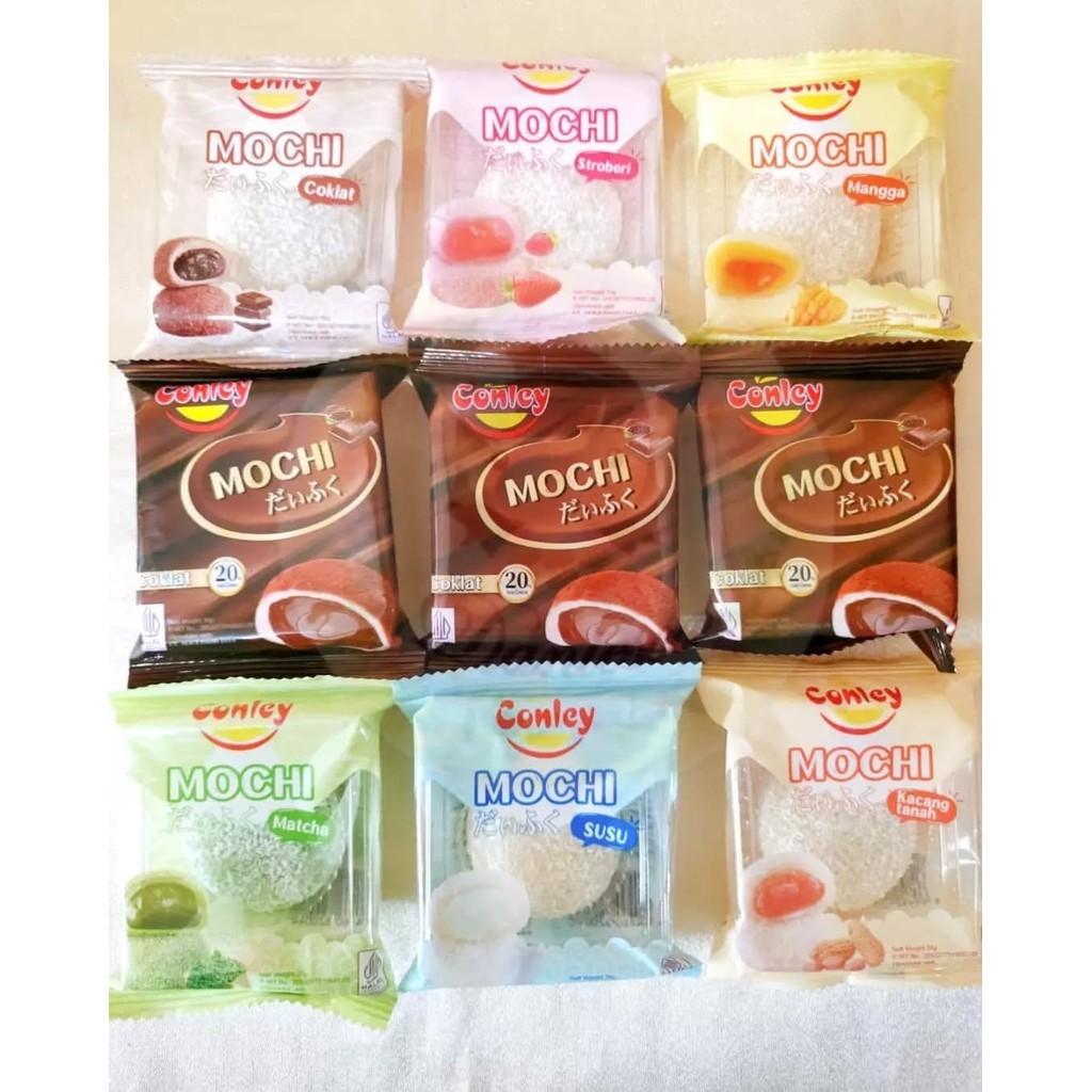 

kue mochi conley 5PCS X 30gram jepang rasa coklat mangga strawberry
